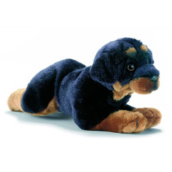 Animaux-Bois-Animaux-Bronzes propose Chien Bulldog français chien assis 30cml peluche animalière -1643 (2)