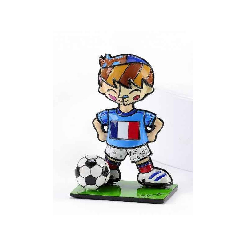 Décoration Statue résine Football coupe du monde france Britto Romero -B333125
