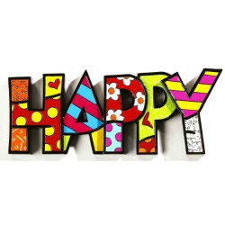 Statuette Word happy Britto Romero -B331485
