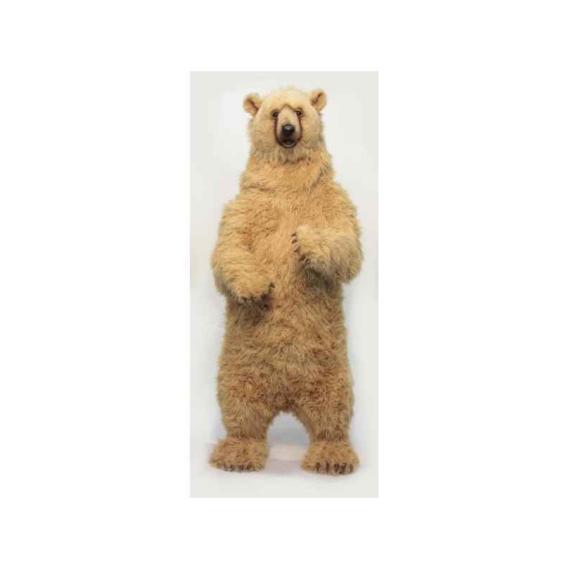 Animaux-Bois-Animaux-Bronzes propose Ours de syrie dressé peluche animalière -6161