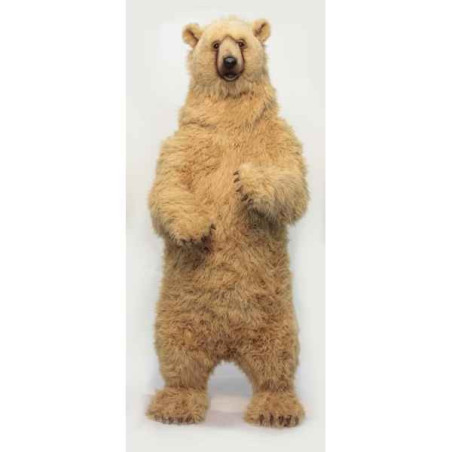 Animaux-Bois-Animaux-Bronzes propose Ours de syrie dressé peluche animalière -6161