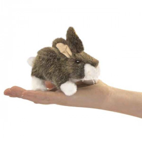 Marionnette à doits peluche mini lapin Folkmanis -2772
