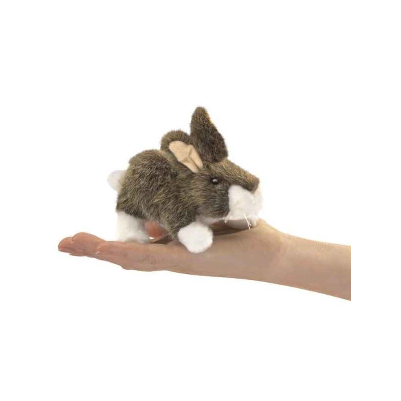 Marionnette à doits peluche mini lapin Folkmanis -2772