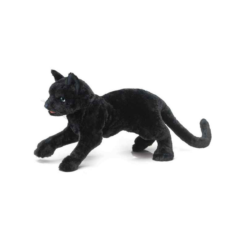 Animaux-Bois-Animaux-Bronzes.com propose Chat noir marionnette 