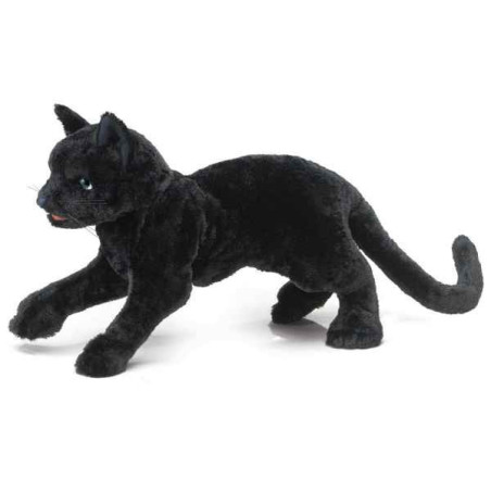 Animaux-Bois-Animaux-Bronzes.com propose Chat noir marionnette 