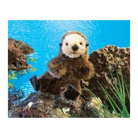 Animaux marins Baby sea otter marionnette 