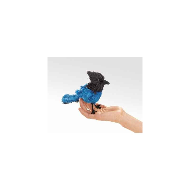 Décoration OiseauxOiseau Geai de Steller marionnette à doigts  Folkmanis