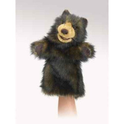 Animaux-Bois-Animaux-Bronzes propose Ours brun puppet marionnette 
