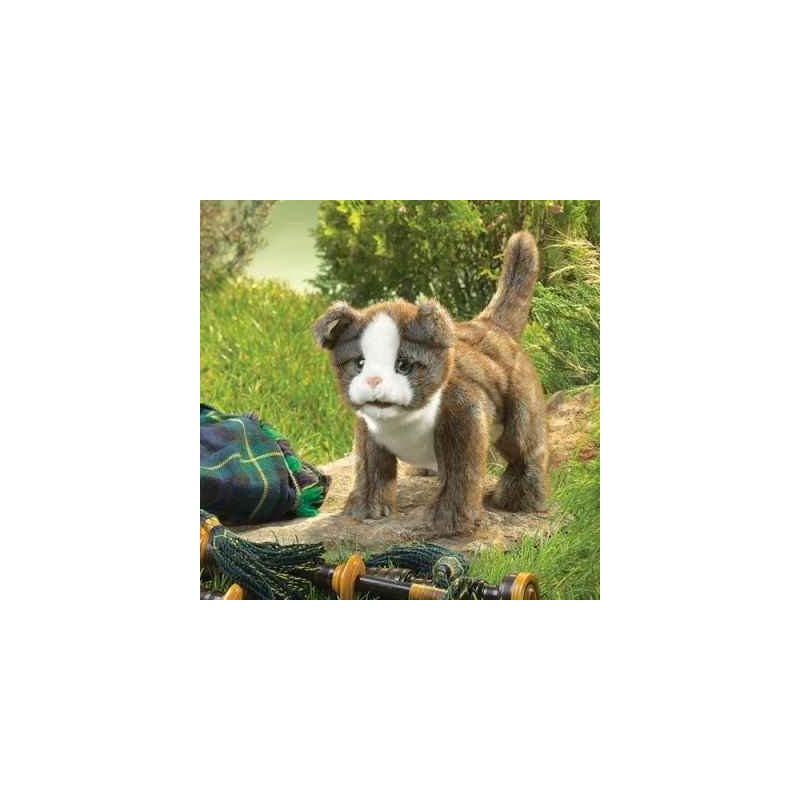 Animaux-Bois-Animaux-Bronzes.com propose Chat Scottish fold kitten marionnette 