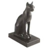 Animaux-Bois-Animaux-Bronzes.com propose Chatte de la déesse bastet statuette musée RMNGP -ZE000027