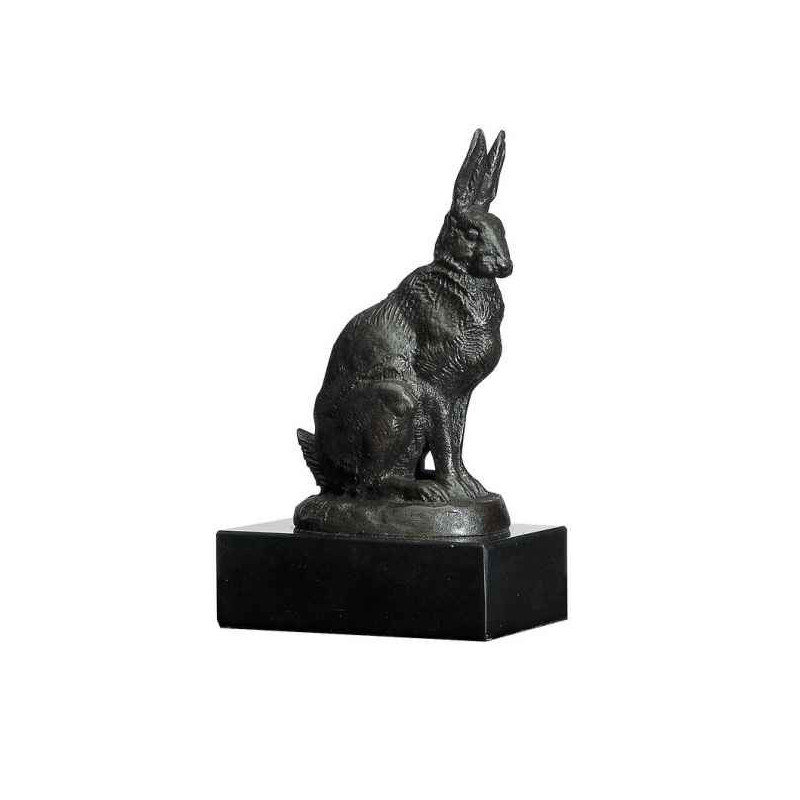 Animaux de la forêt Lièvre assis statuette musée RMNGP -ZF005706