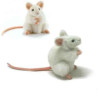 Peluche Souris blanche   Animaux 5323