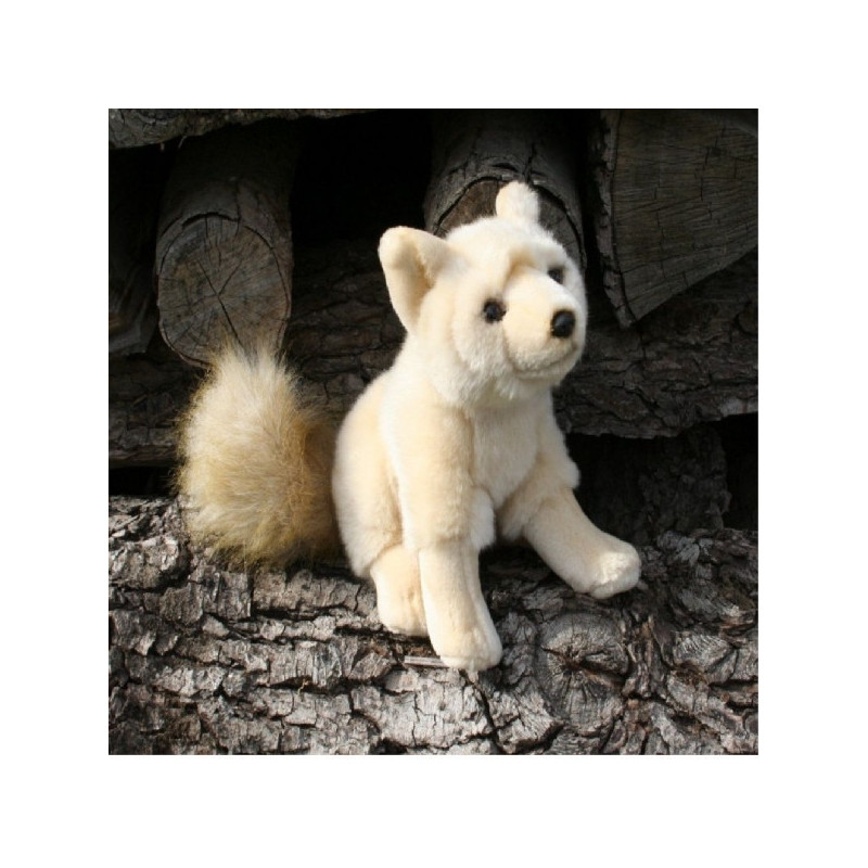 Animaux de la forêt Renard polaire 25cmh peluche animalière -10399