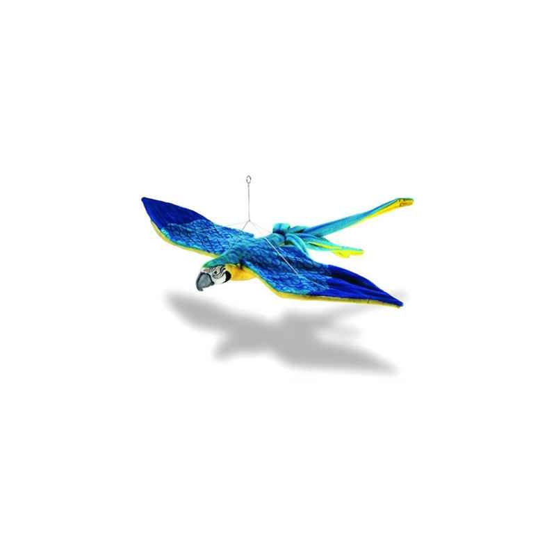 Peluche Ara bleu en vol   Animaux 3459