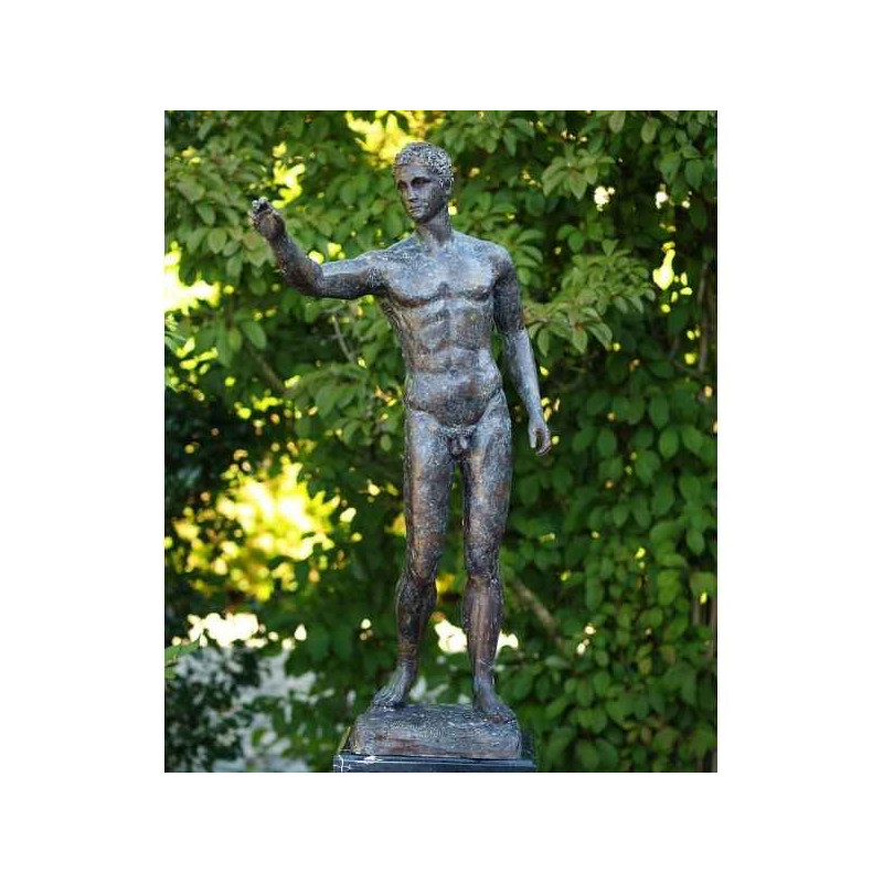 Décoration Statuette bronze personnage Homme nu bronze -B55904