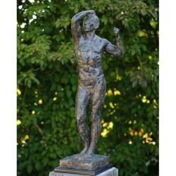 Décoration Statuette bronze personnage Homme nu de rodin 92 cm bronze -B55905