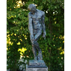 Décoration Statuette bronze personnage Adam de rodin 92 cm bronze -B55906