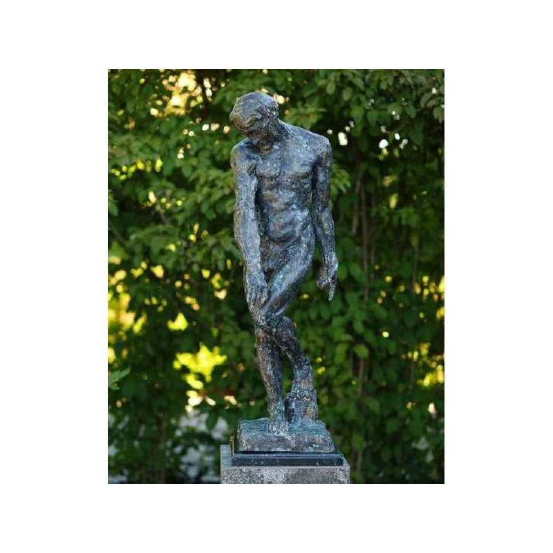 Décoration Statuette bronze personnage Adam de rodin 92 cm bronze -B55906