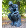 Décoration Statuette bronze personnage Le penseur a. rodin bronze -B55675