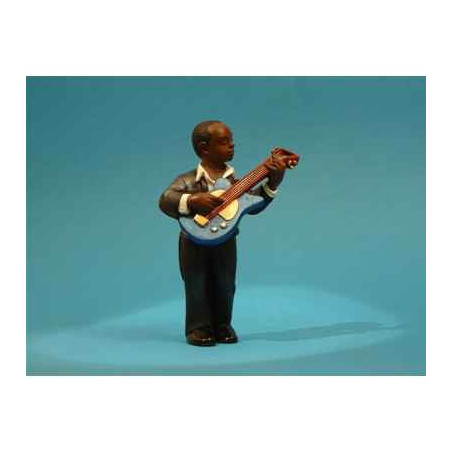 Décoration Statue résine Figurine Jazz  Le guitariste - 3311