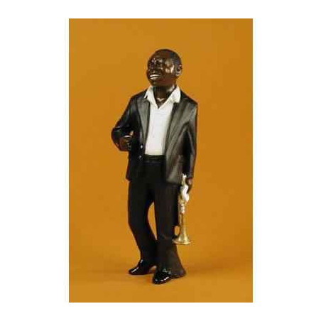 Décoration Statue résine Figurine Jazz  Le 3ème trompettiste - 3163