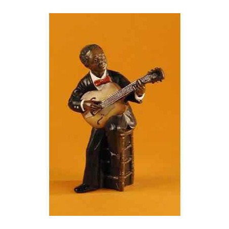 Décoration Statue résine Figurine Jazz  Le 1er guitariste - 3170
