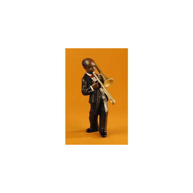 Décoration Statue résine Figurine Jazz  Le trombonne - 3164
