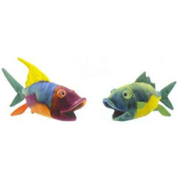 Animaux-Bois-Animaux-Bronzes propose Poisson (2 couleurs assort) peluche animalière -2971
