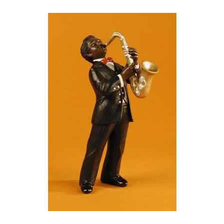 Décoration Statue résine Figurine Jazz  Le 2ème saxophoniste - 3166