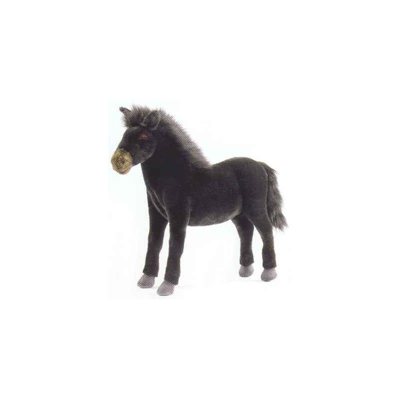 Peluche Cheval noir - Animaux 5132