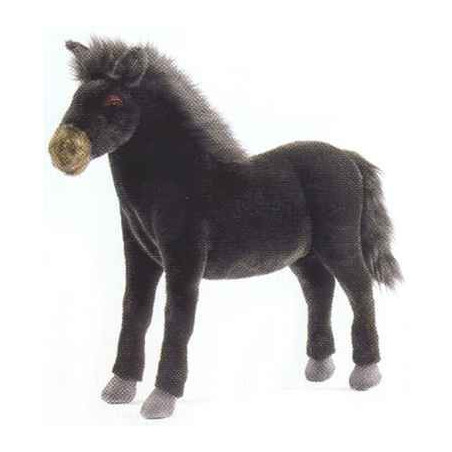 Peluche Cheval noir - Animaux 5132