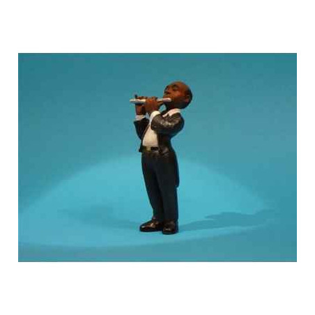 Décoration Statue résine Figurine Jazz  Le flutiste - 3310