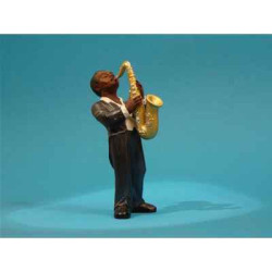 Décoration Statue résine Figurine Jazz  Le 1er saxophoniste - 3306