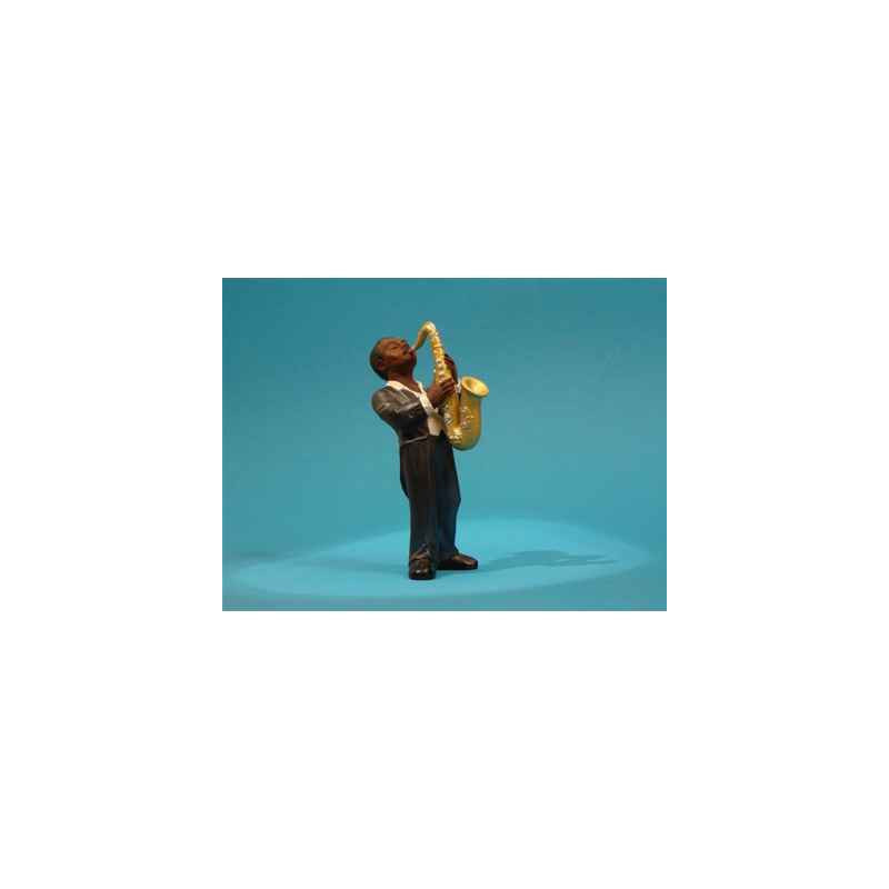 Décoration Statue résine Figurine Jazz  Le 1er saxophoniste - 3306