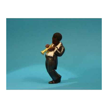 Décoration Statue résine Figurine Jazz  Le 2ème trompettiste  - 3305