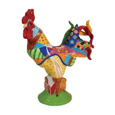 Figurine Coq Country Poultry in motion  -PM16713