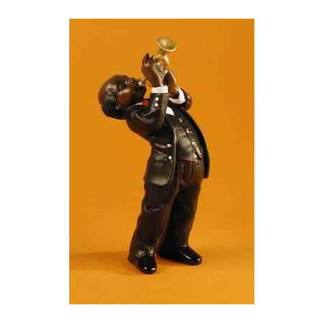 Décoration Statue résine Figurine Jazz  Le 1er trompettiste  - 3161