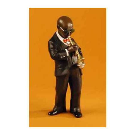 Décoration Statue résine Figurine Jazz  Le 2ème trompettiste - 3162