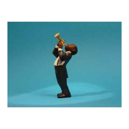 Décoration Statue résine Figurine Jazz  Le 1er trompettiste  - 3304