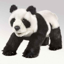 Animaux-Bois-Animaux-Bronzes propose Petit panda marionnette 