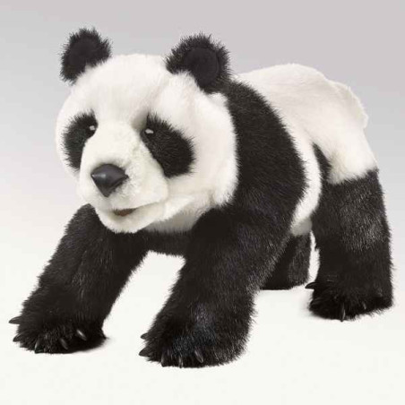 Animaux-Bois-Animaux-Bronzes propose Petit panda marionnette 