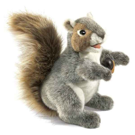 Marionnette peluche, Ecureuil gris -2553