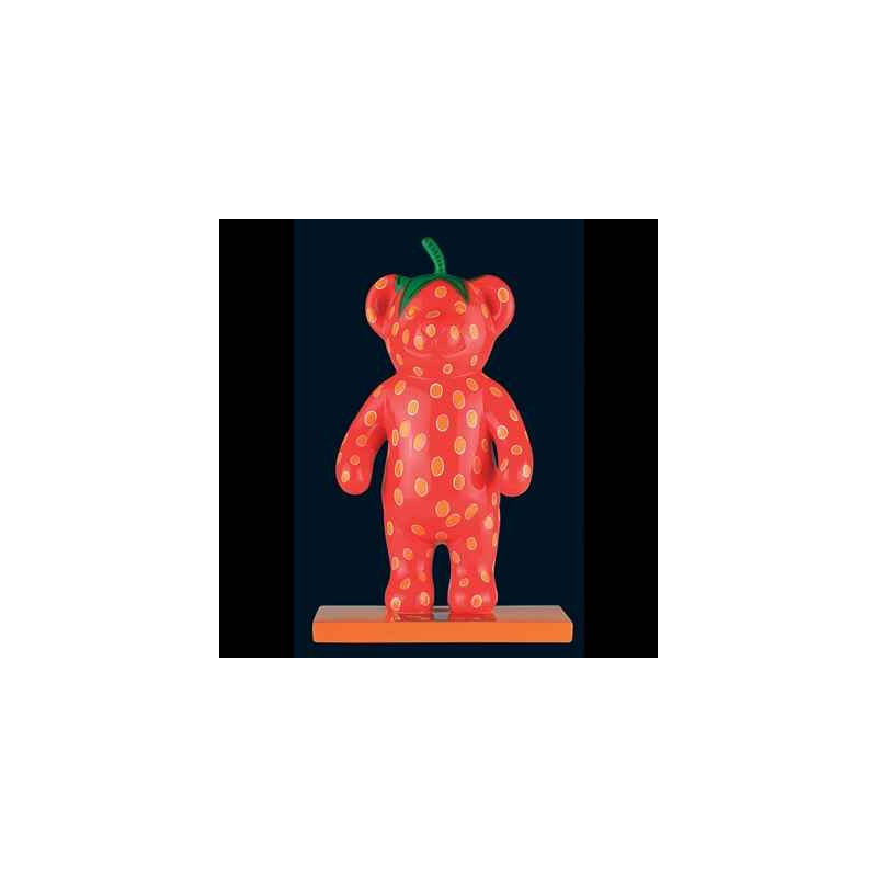 Animaux-Bois-Animaux-Bronzes propose Ours Strawbaerry! Art in the City - 83001