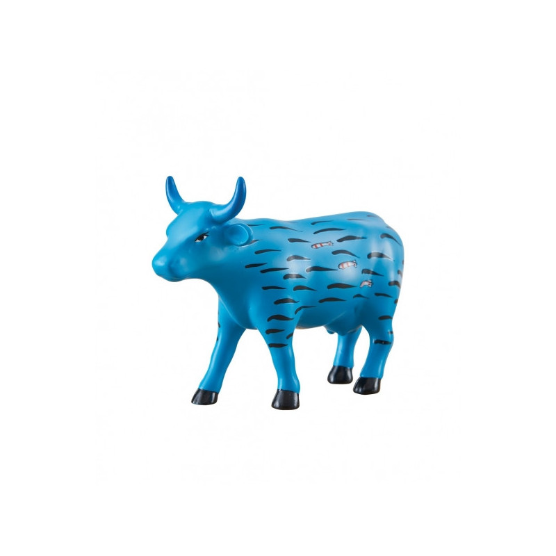 Vache bleue bio aeronautica médium céramique CowParade -47488