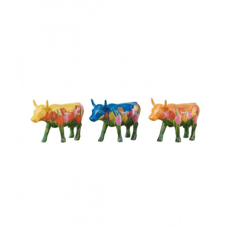 Animaux de la ferme Vache coffret cadeau de 3 vaches artpack tulipes set de 3 CowParade -46606
