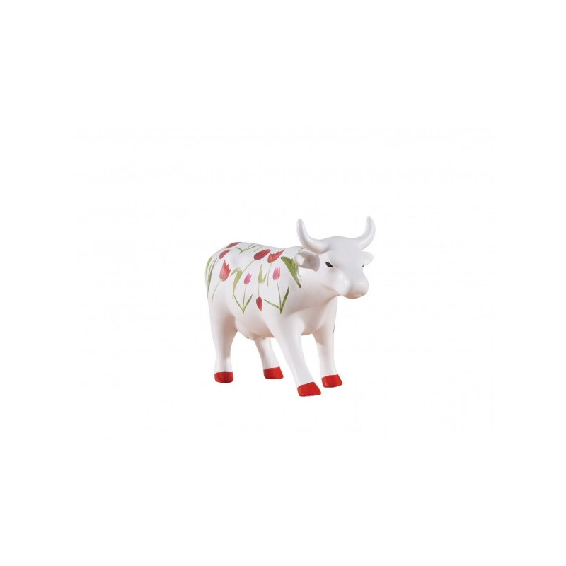 Vache red tulip cow médium céramique CowParade -47485