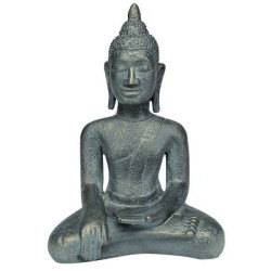 Décoration Statue résine Grand buddha laotien assis statuette musée RMNGP -RK007902