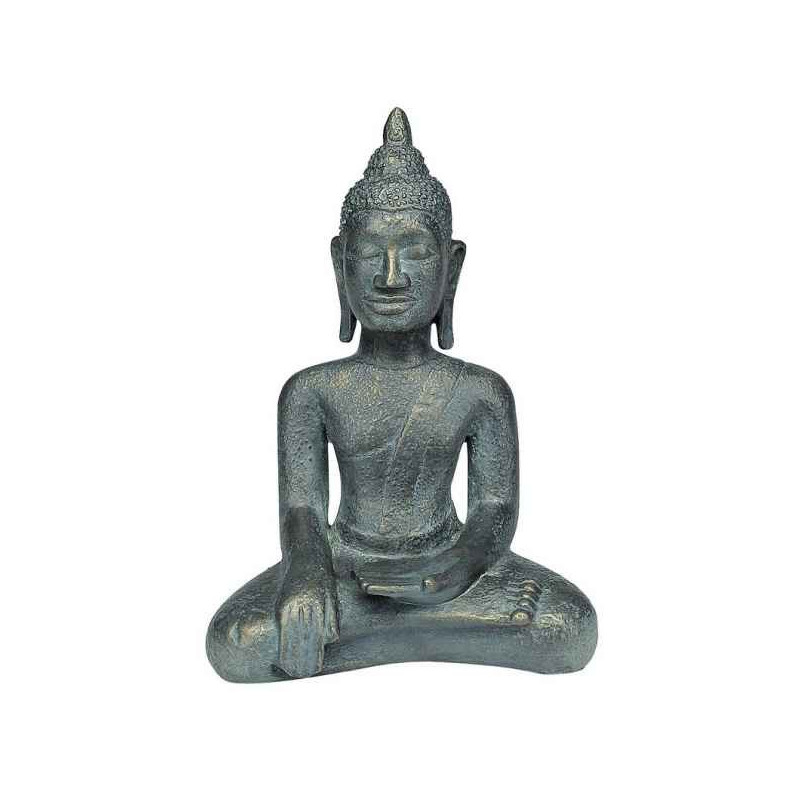 Décoration Statue résine Grand buddha laotien assis statuette musée RMNGP -RK007902