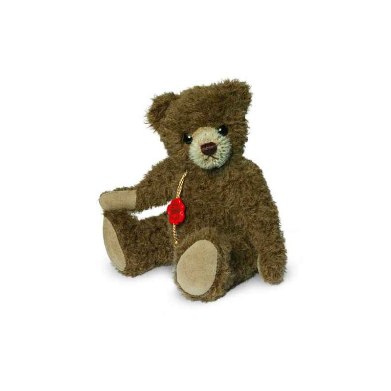 Animaux-Bois-Animaux-Bronzes propose Ours teddy bear alpaca chocolat 19 cm Hermann -12316 3
