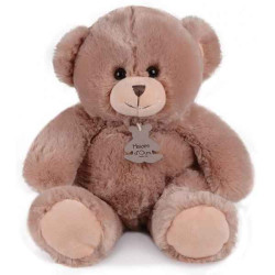 Décors Animaux peluche Ours douillet champagne 40 cm histoire d'ours -2514